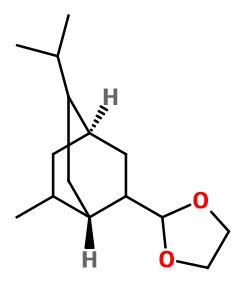 2-[8-Isopropyl-6-methylbicyclo[2.2.2]oct-5-en-2-yl]-1,3-dioxolane (N° CAS 68901-32-6)​