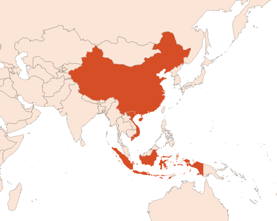 Cassia oil (CAS N° 8007-80-5) Map for Cassia oil (CAS N° 8007-80-5)