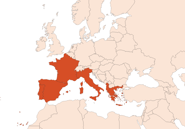 Cistus oil (CAS N° 8016-26-0) Map for Cistus oil (CAS N° 8016-26-0)