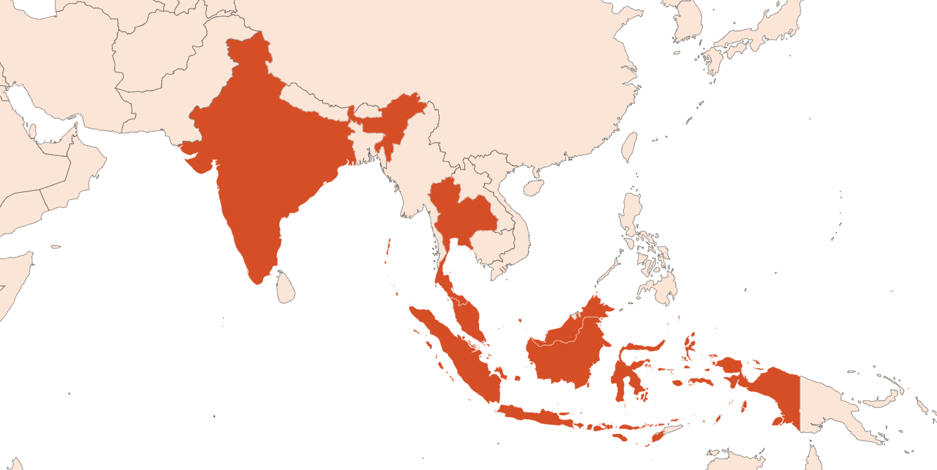Combava oil (CAS N° 91771-50-5) Map for Combava oil (CAS N° 91771-50-5)