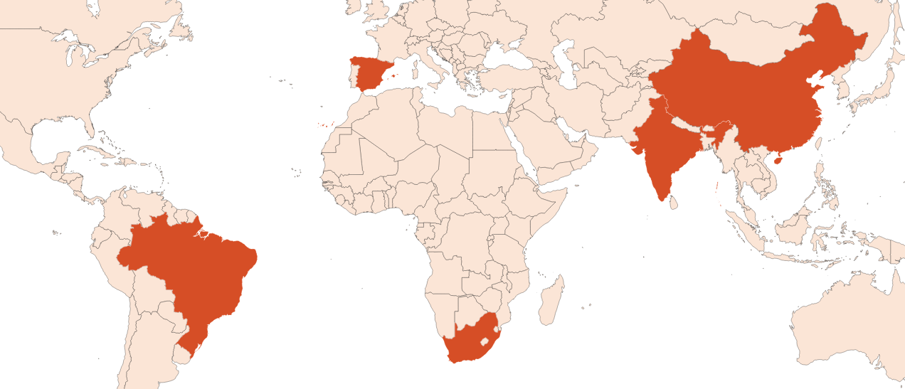 Eucalyptus globulus oil (CAS N° 8000-48-4) Map for Eucalyptus globulus oil (CAS N° 8000-48-4)