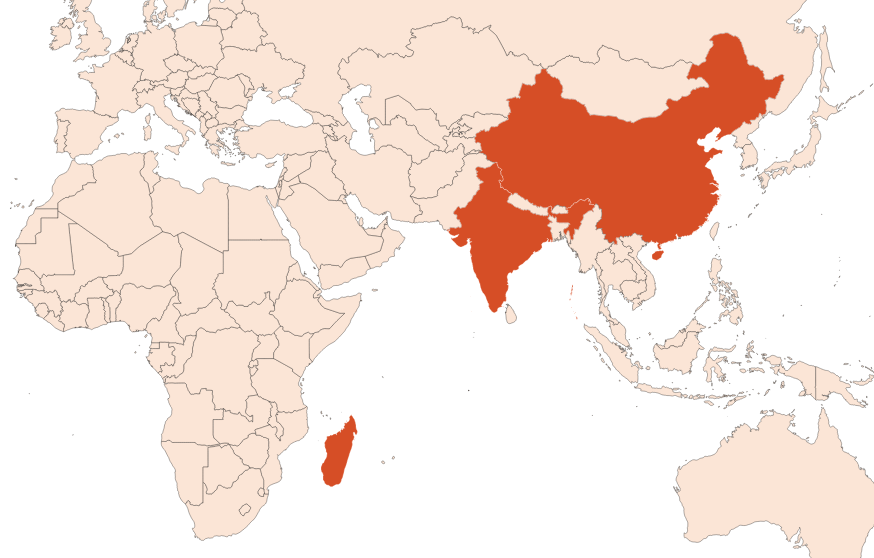 Ginger oil (CAS N° 8007-08-7) Map for Ginger oil (CAS N° 8007-08-7)