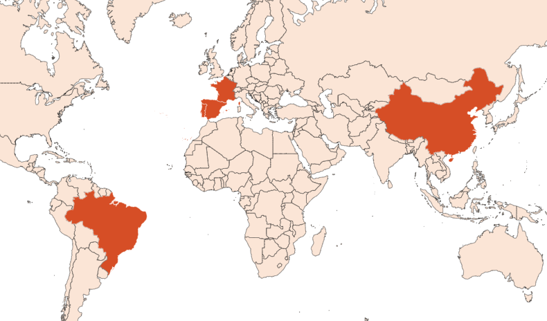 Eucalyptus PURE JUNGLE ESSENCE™ (CAS N° 8000-48-4) Map for Eucalyptus PURE JUNGLE ESSENCE™ (CAS N° 8000-48-4)